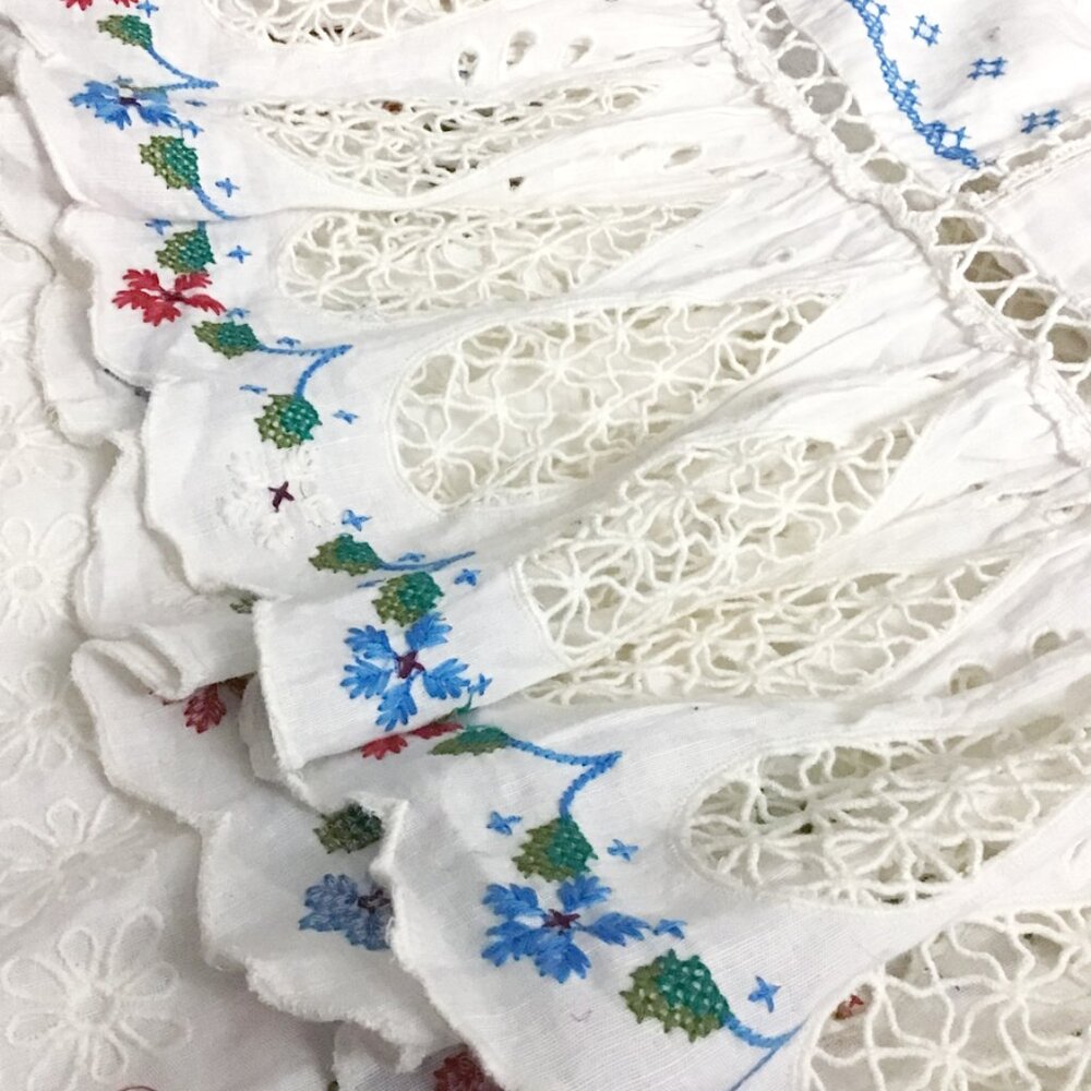 FARM RIO White Multi Colored Embroidered Scarf Maxi Dress - Picture 11 of 16